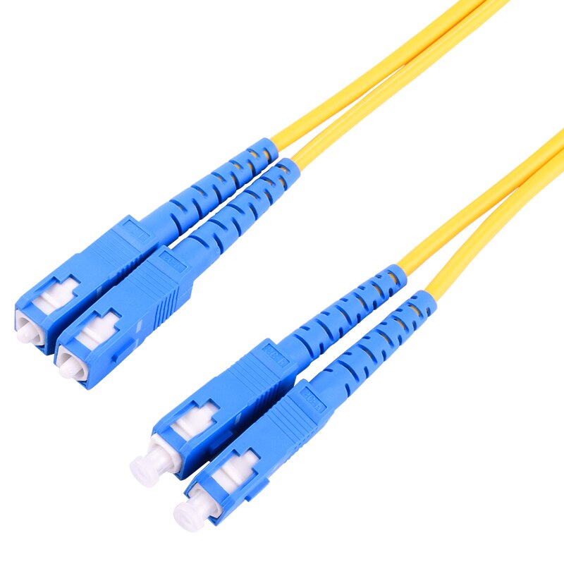 Câble de raccordement à fibres optiques SC/UPC-SC/UPC fibre Duplex monomode 2.0mm cavalier à fibres optiques 15-50M