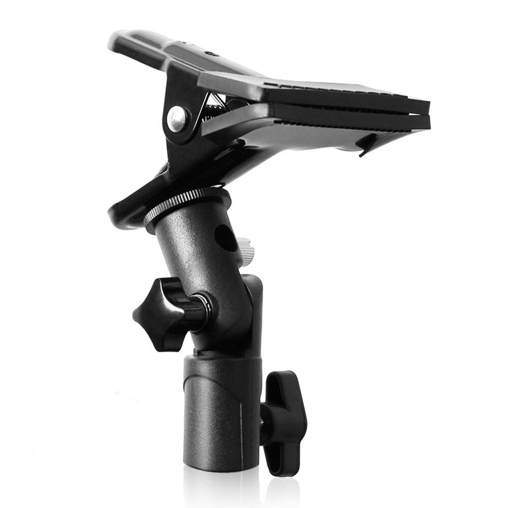 Multi Purpose Heavy Duty Clamp Rotatable Clip For Light Stand Holder Studio photography Light Diffuser Umbrella Reflector