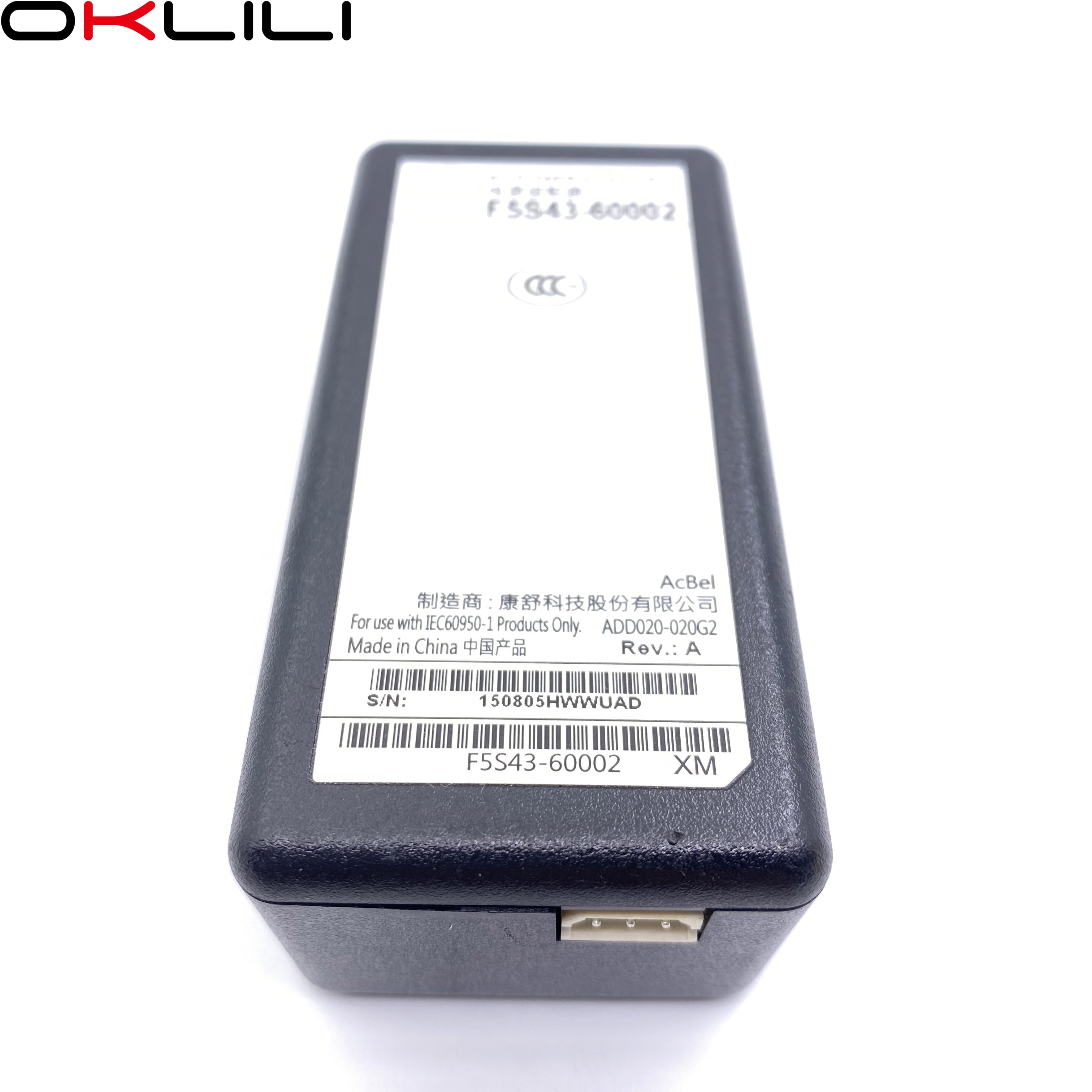 F5S43-60001 AC adaptateur chargeur alimentation + 22V 455mA pour HP 1110 1112 1115 3830 3832 3833 2130 2600 3630 3635 3700 3830 3755