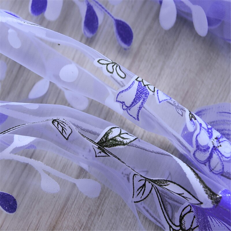 Tende moderne in Tulle per soggiorno tende viola per bambini camera da letto porta tende da cucina corte tende Creative
