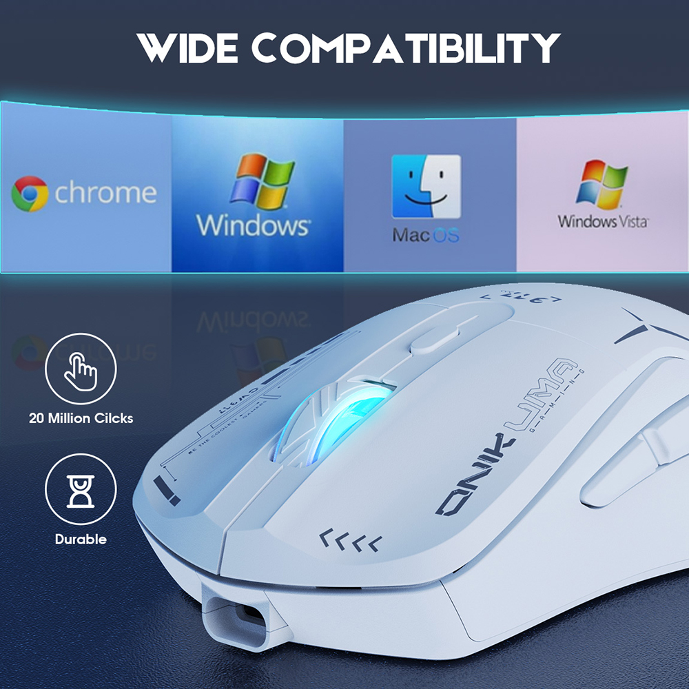 ONIKUMA Wired Gaming Wireless Maus 7 RGB Hintergrundbeleuchtung Beleuchtung Modi 4800 DPI Ergonomische Spiel Mäuse Esports Maus Für Laptop PC Gamer