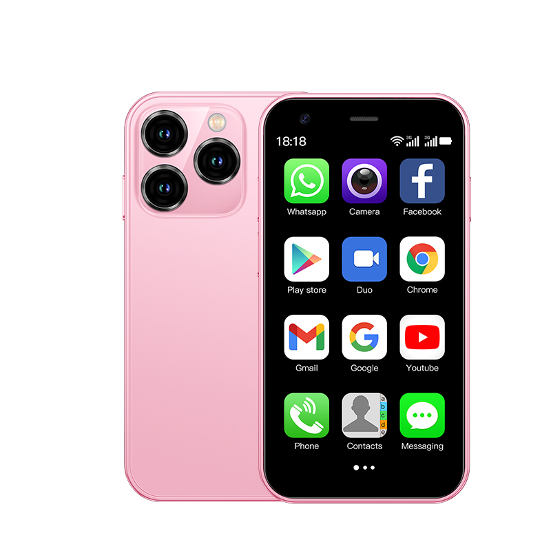 SOYES XS15 3,0-Zoll-Mini-Android-Smartphone, unterstützt 3G+Dual-SIM mit 2 GB+16 GB, in mehreren Farben erhältlich: Rosa