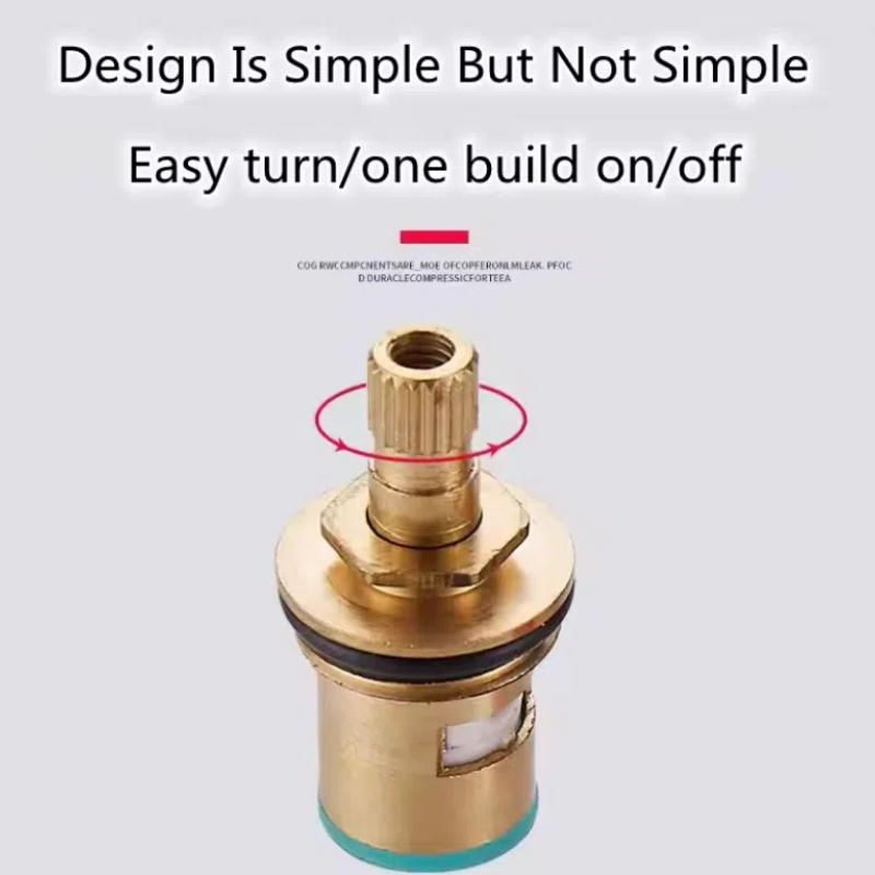 Brass ceramic faucet valve core, inner core of kitchen and bathroom single and cold universal quick-boiling faucet