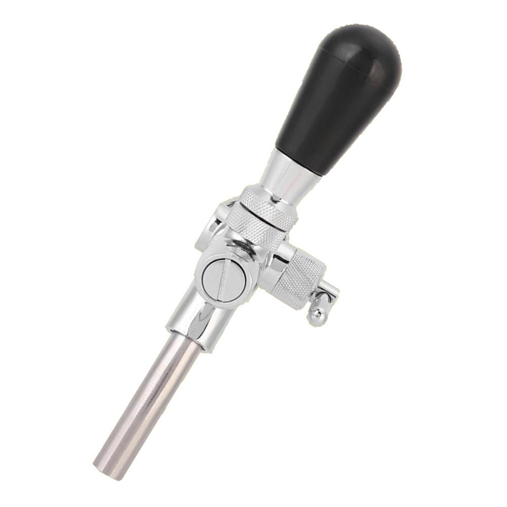 Adjustable Keg Soda Beer Liquor Party Restaurant Bar Home Brewing Tap Faucet Long Stem Home Brew Beer Keg Faucet-Silver