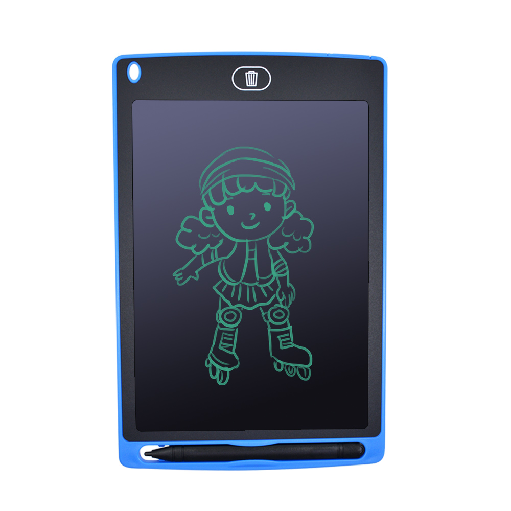 Digital Graphics Tablet 8.5 Inch LCD Writing Tablet Electronic Drawing Pad Board Handwriting Tablet+Pen Battery For Kids To Draw: Blue