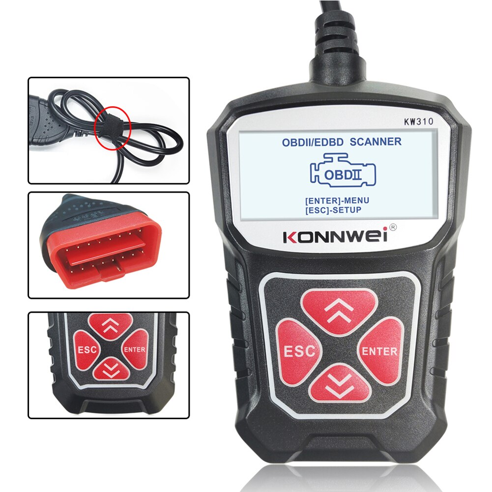 KONNWEI KW310 OBD2 Scanner Auto Code Reader OBD II Car Diagnostic Scanner
