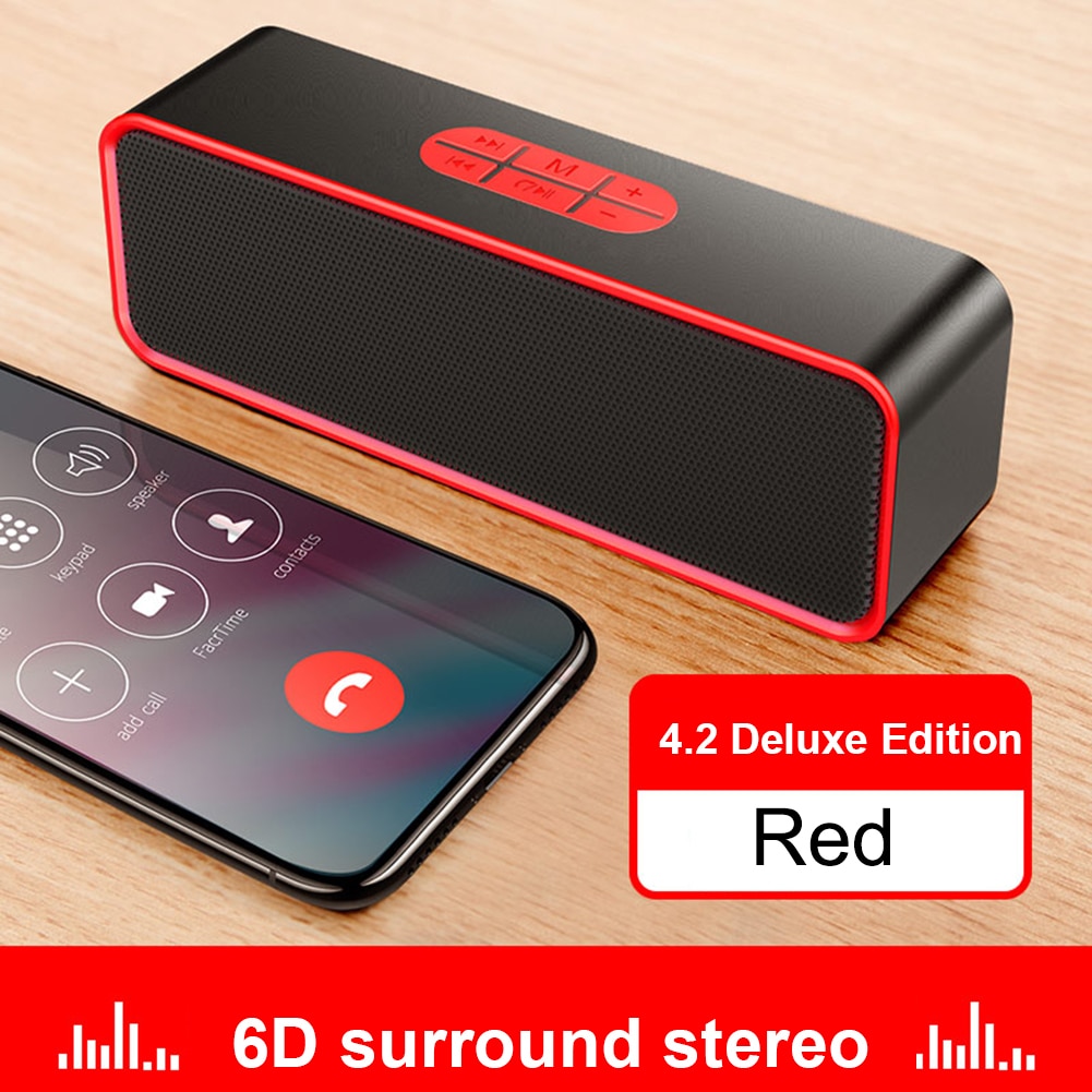 Portable Bluetooth Speaker Subwoofer powerful Speakers Wireless Loudspeakers for Phone Computer Stereo Sound Box with Bass