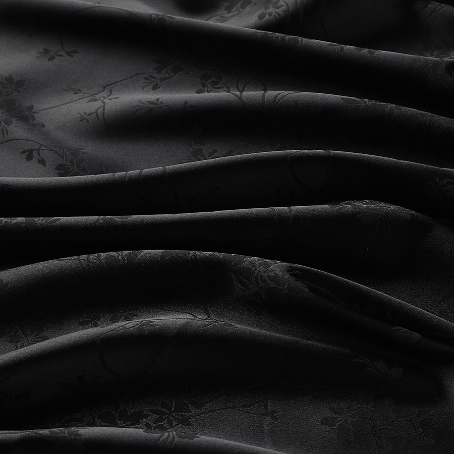 Kinesisk qipao-stoff jacquard silke sateng acetat imitert silke klær skjørt sateng kinesisk stil stoff: Brun