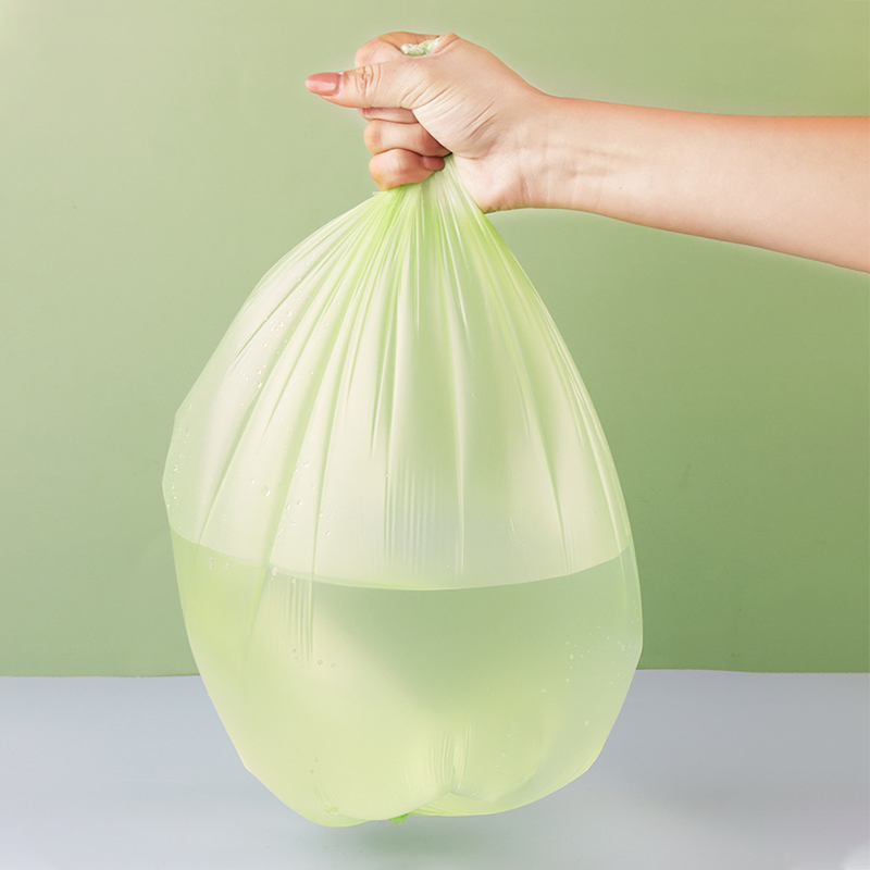 100pcs Biodegradable Garbage Bags Strong Compostable Trash Bags Wastebasket Liners for Kitchen Bathroom Office Use