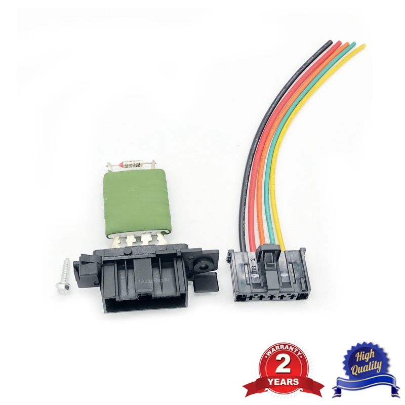 Heater Blower Motor Resistor and Wiring Harness For Fiat Punto Doblo Qubo 13248240 6450XR