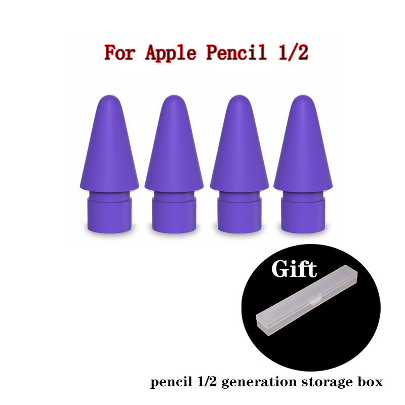 Per Apple Pencil Tip punta di ricambio di ricambio per Apple Pencil 1a 2a generazione di stilo per Apple pencil nib peilinc pencil Tip: 4 blue pencil tip