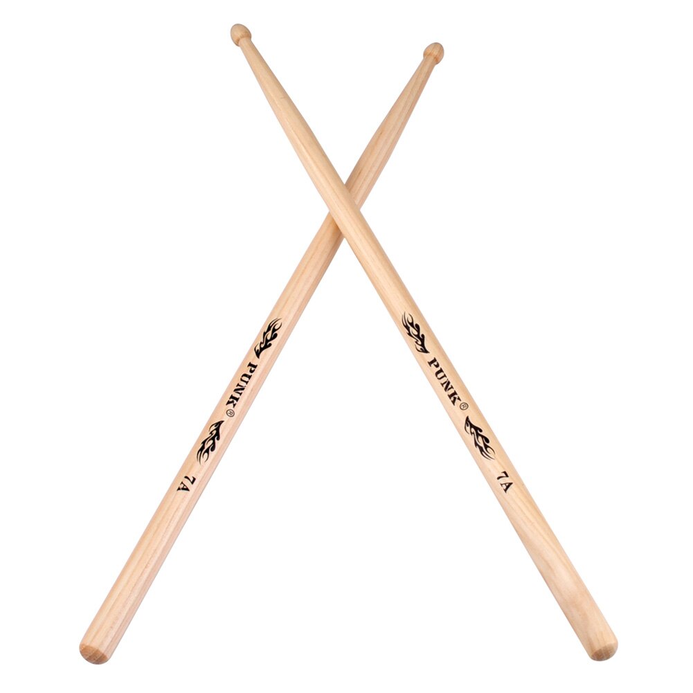 2Pcs Hickory American Classic 5A/5B/7A Drum Sticks Wood Tips Instrument Supplies Drumsticks Musical Sticks Percussion Instrument: 7a