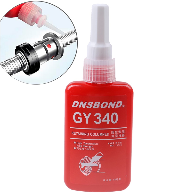 50ml cylindrisk holder, der låser klæbende metalskrue anaerob lim