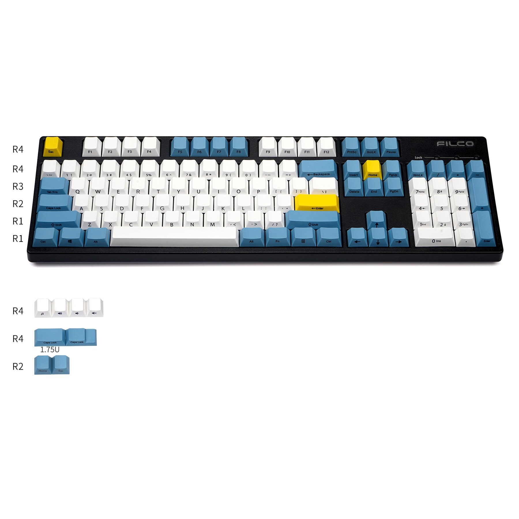 KBDfans Cherry Profile Side Printed Keycaps