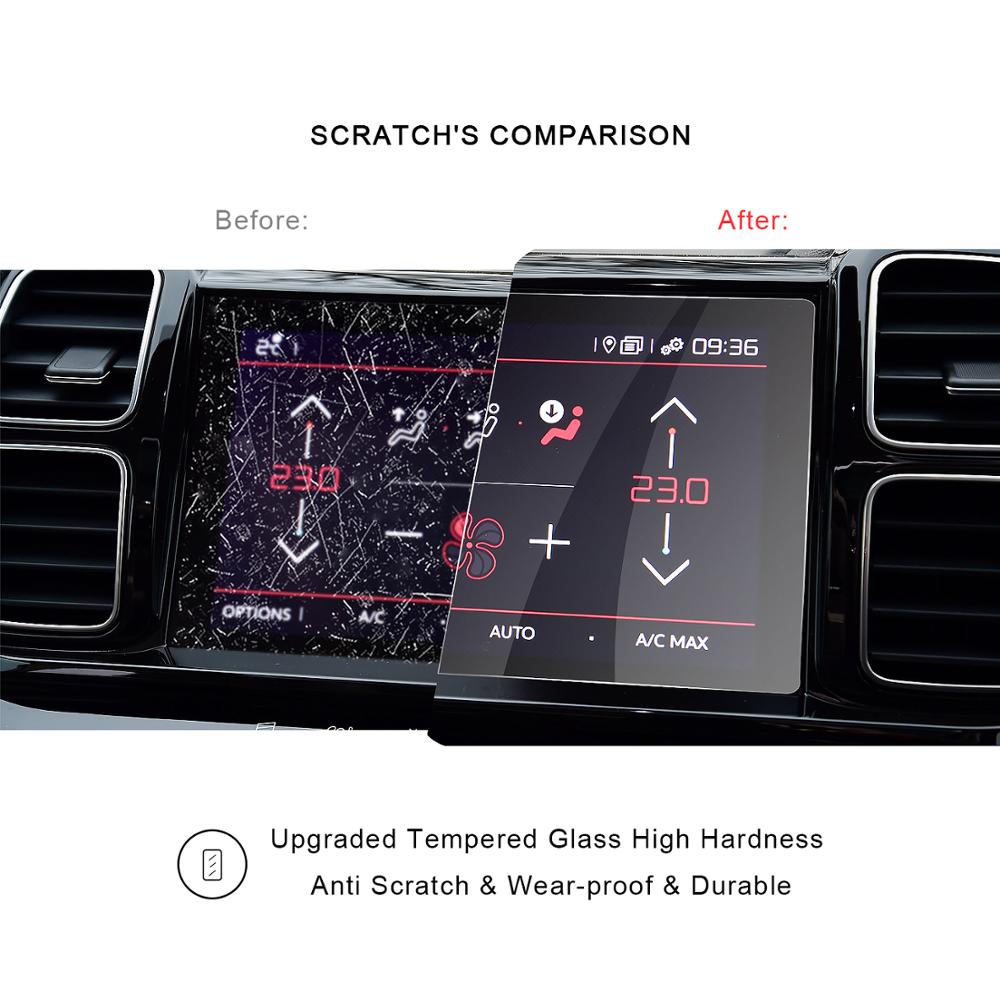 RUIYA car screen protector for Citroen C5 aircross car navigation touch center display,tempered glass protective film