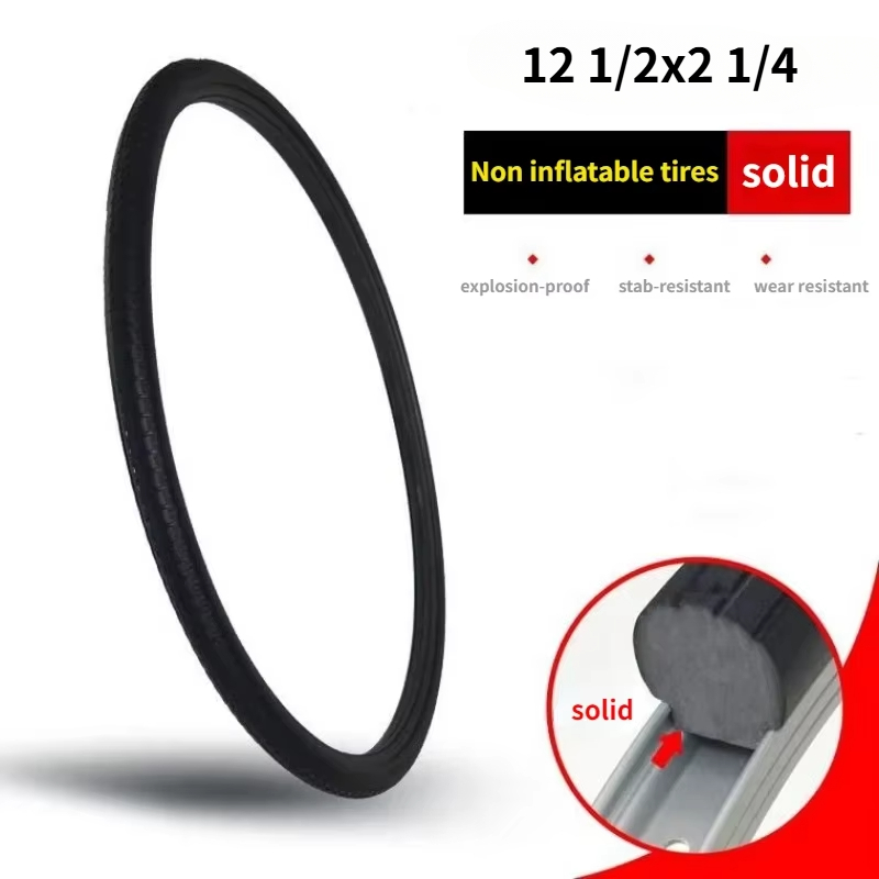 FIETS SOLID BAND 20/24/26 inch x1.50/1.95/1 3/8 Fiets massieve band 26 inch MTB band Anti Stab Rijden voor racefiets band: Clear