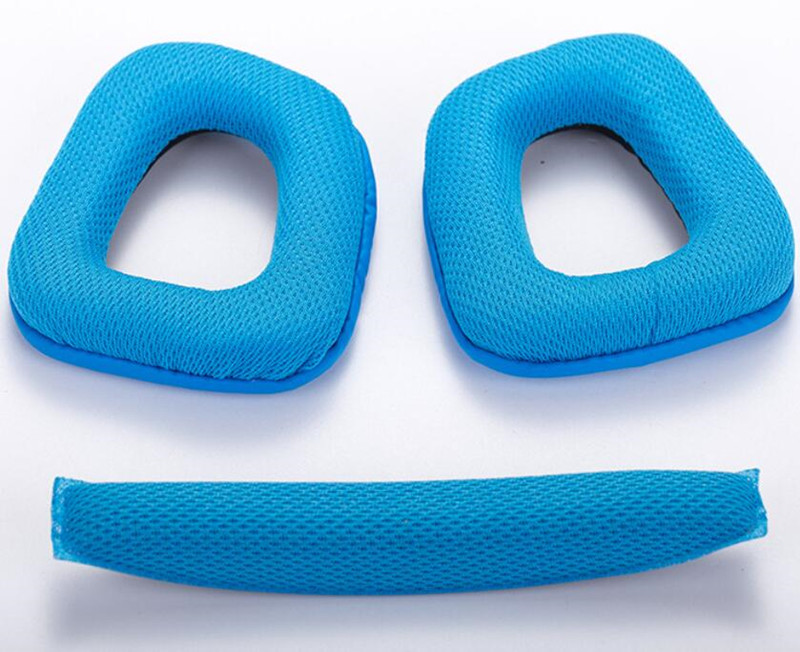Ersatz-Ohrpolster für Logitech G331, G430, G432, G332, G930, G431 Kopfhörer, Ohrpolster, Headset-Ohrpolster, Ohrmuscheln: Licht Grau