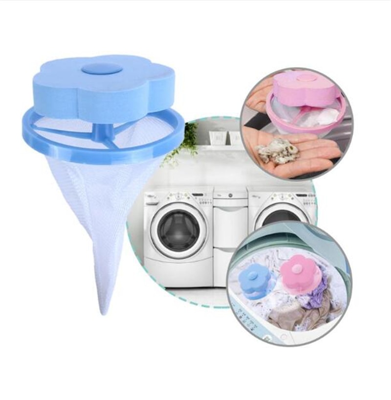 1PC Mesh Filter Bag Floating Washing Machine Wool Hair Removal Cleaning