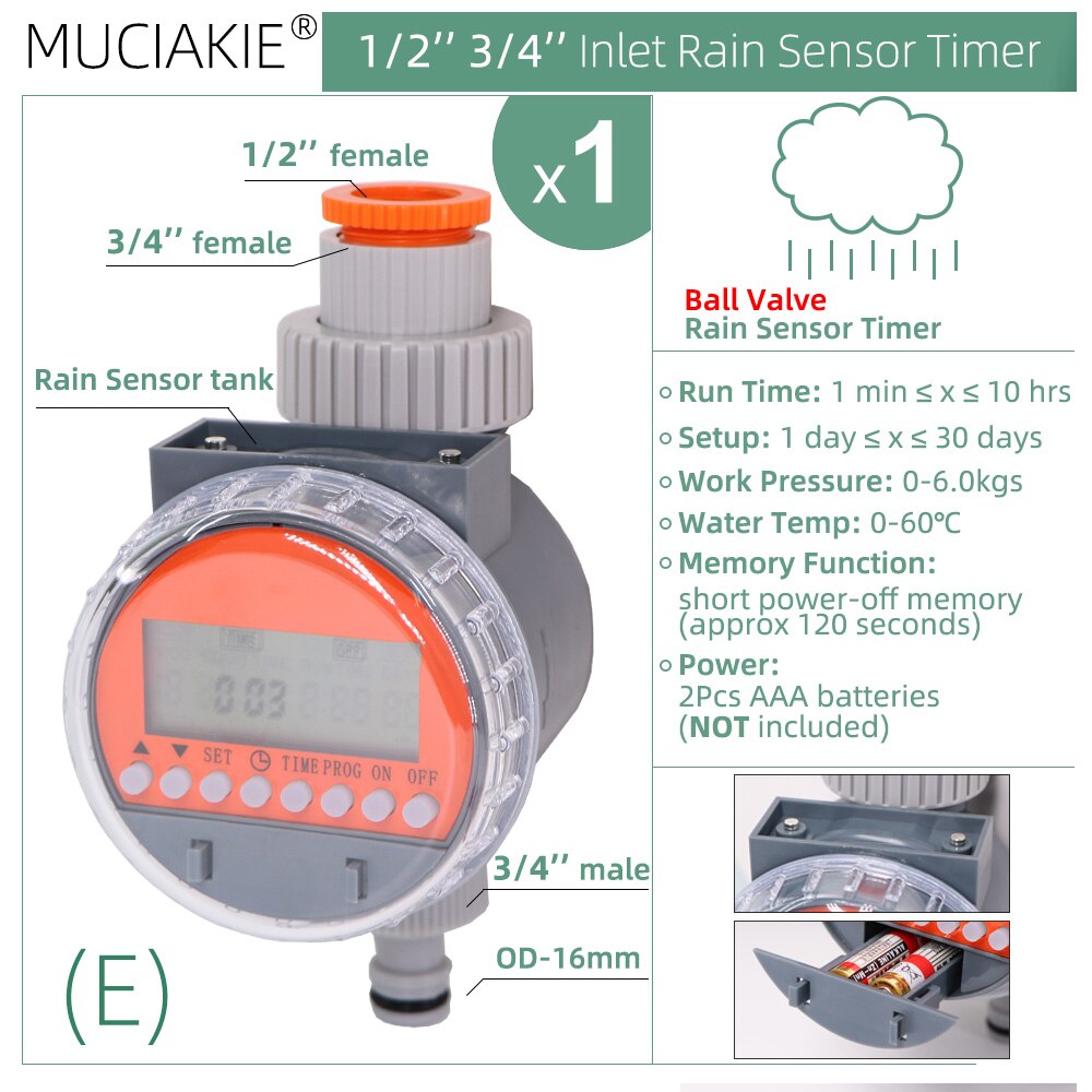 WIFI Automatische Garten Wasser Timer Handy Fernbedienung Zu Hause Indoor Outdoor Bewässerung Bewässerung Tuya Smartlife Unterstützung: E