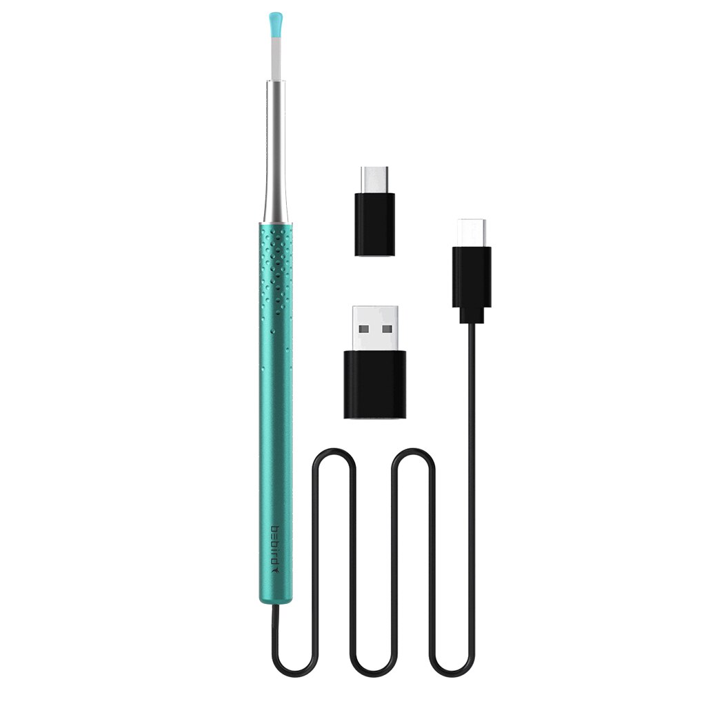 Bebird K10 Ear Cleaner Usb Intelligent Visual Ear Pick Rod Spoon 300w Picker Cleaners Ears Smart Cleaner Ear Wax Removal Tool: Green