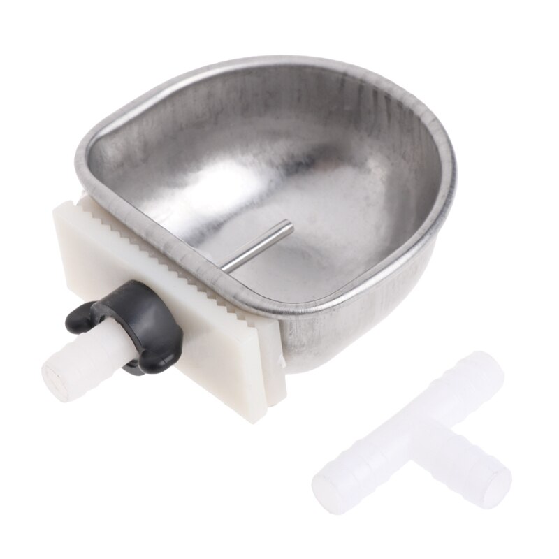 Konijn Automatische Drinker Water Feeder Fix Kom Roestvrij Staal T Joint Apparatuur: 1