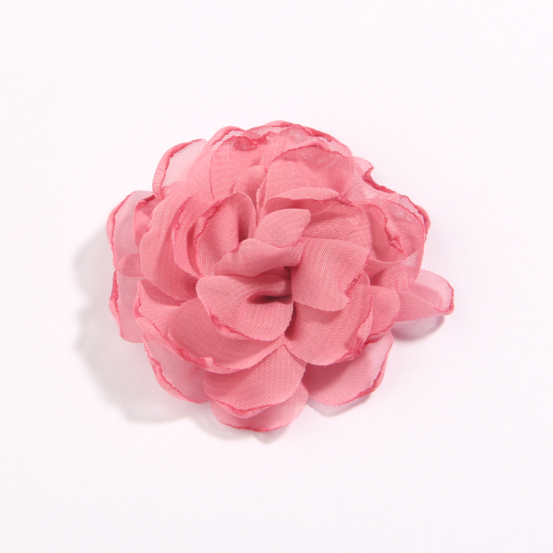 120 Stuks 7 Cm 2.7 "Burn Edge Chiffon Stof Bloemen Voor Baby Meisjes Hoofdbanden Handgemaakte Bloem Boutique Voor bruiloft Decoratie: green