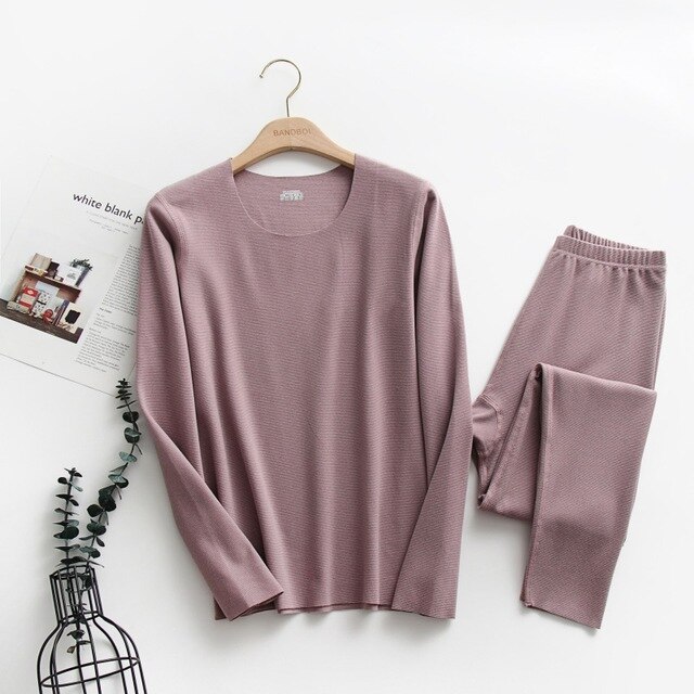 Conjunto de ropa interior térmica de para mujer, ropa de lana de talla grande, traje térmico de terciopelo para mujer, Calzoncillos largos gruesos y cálidos