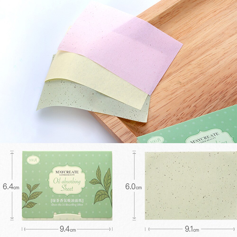 100pcs Korea Fragrant Tissue Paper Face Oil Absorbing Paper Plant Fibres Breathable Linen Pulp Blotting Paper For Face