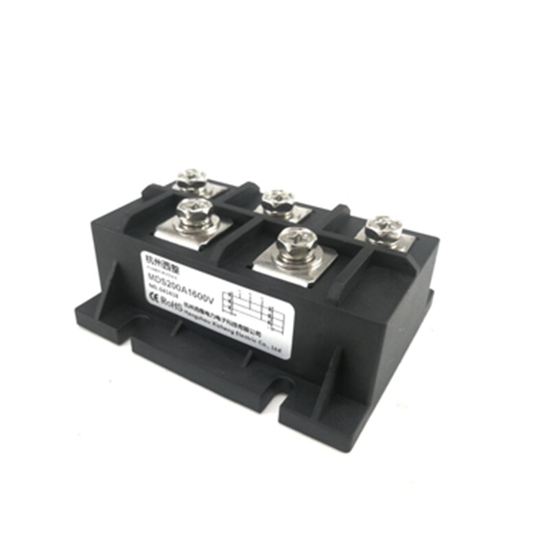 MDS Serie Drie-Fase Brug Modules MDS300A 300A 1600 V 3-Fase Diode Gelijkrichter MDS400A 400A Radiator Koper base