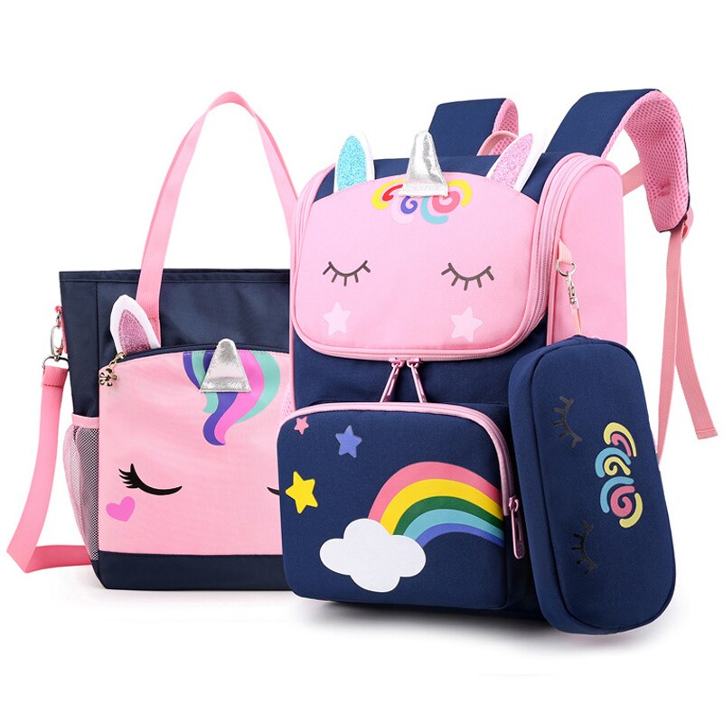 Kawaii Rucksack 3D Karikatur Grundschule Taschen für Mädchen Nette Wasserdichte freundlicher Tasche Schule Schüler Mädchen 1-4 freundlicher Rucksack