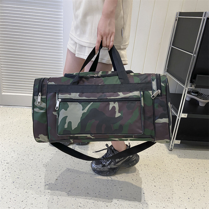 Mannen Vrouwen Reistas Waterdichte plunjezakken Multifunctionele bagage Handtas Camouflage Grote korte reisopslag Schoudertassen