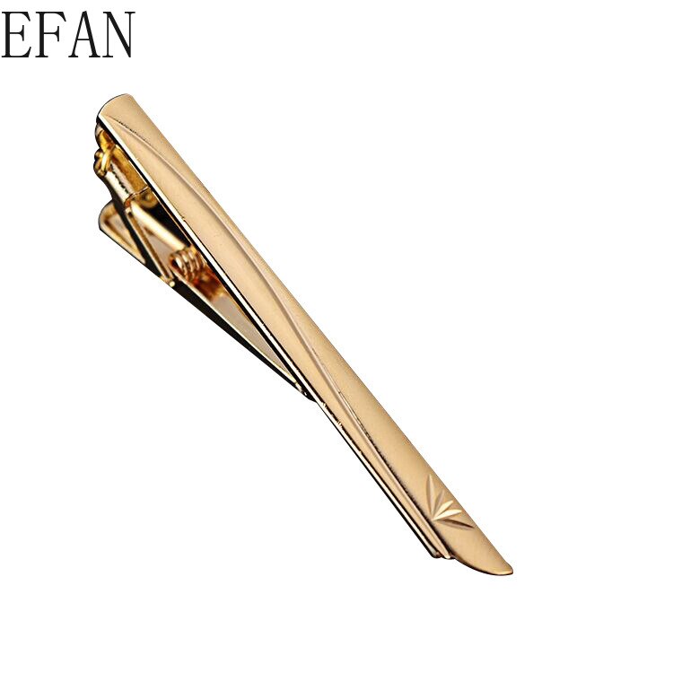 Goldron-pince à cravate classique pour hommes, pince à cravate en alliage pour collier en émail de , Pin au mètre, Business