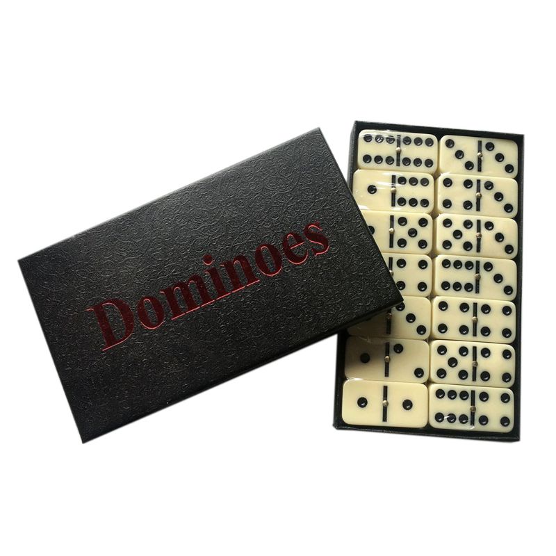 Chess Domino Bamboo Box or Cardboard Boxed Casual Game Dominoes Children Adults Funny Toy Christmas Birthday: 2