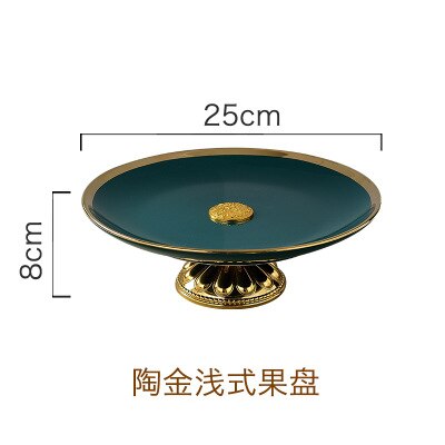 Neue Keramik Japanische Süßigkeiten Snacks Lebensmittel Trays Kuchen Stehen Nordic Malachit Grün Hochzeit Dekoration Tablett Küche Veranstalter: 2