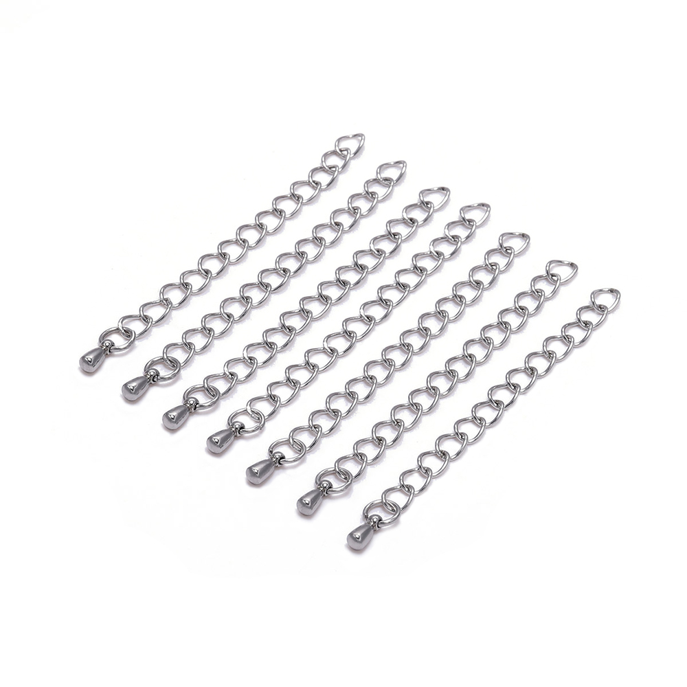 10 Teile/los 50/70mm Edelstahl Erweiterte Verlängerung Ketten Schwanz Verlängerung Kette für DIY Armbinde Schmuck Machen Zubehör