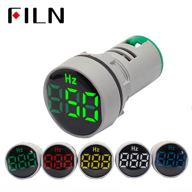 22mm led display  ac 20-500 vhertz digitalmeterindikator lys panel display rød gul grøn led