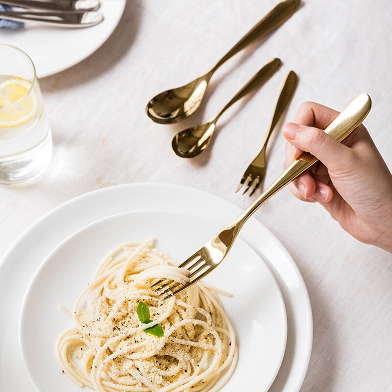 vestlig luksus restaurant bestikk Gud speil plishing 5 stykker kniv gaffel spiseskje teskje 1810 rustfritt stål servise