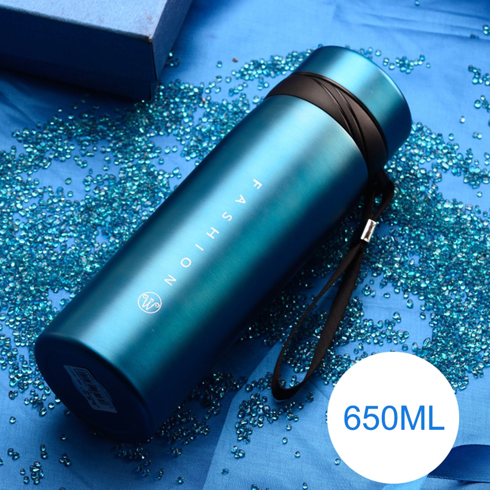 650/900/1100ml Thermos Mug Stainless Steel Water Bottle Portable Tea Coffee Mug Thermos Bottle For Outdoor Camping Hiking Sports