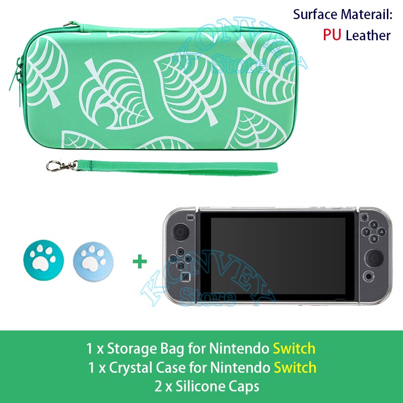 Funda para Nintendo Switch/Lite AnimalCrossing, bolsa de almacenamiento para consola Nintendo Switch/Lite: K Kit