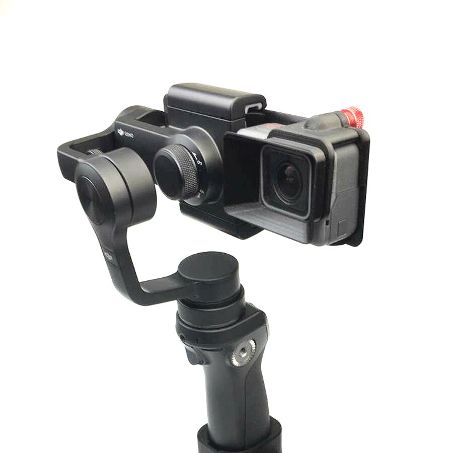 Für DJI OSMO Handy, Mobiltelefon Handheld Gimbal Drehen Schalter Montieren Platte Kamera Objektiv Sonne Schatten Haube für Gopro 5 OSMO Z1-glatt zhiyun