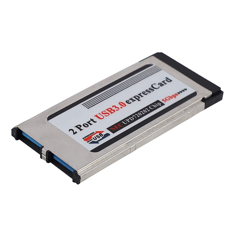 Haute vitesse double 2 ports USB 3.0 Express carte 34mm fente Express carte PCMCIA convertisseur adaptateur pour ordinateur portable ordinateur portable