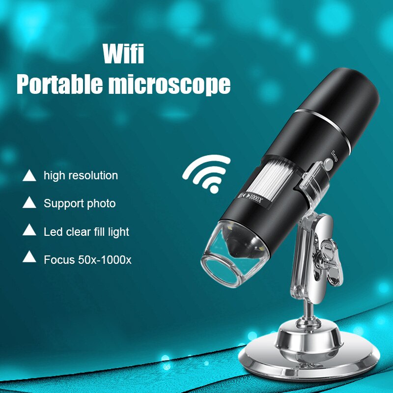 Wireless Digital WiFi USB Microscope Camera 50X to 1000X Magnification Mini Handheld Endoscope TP899