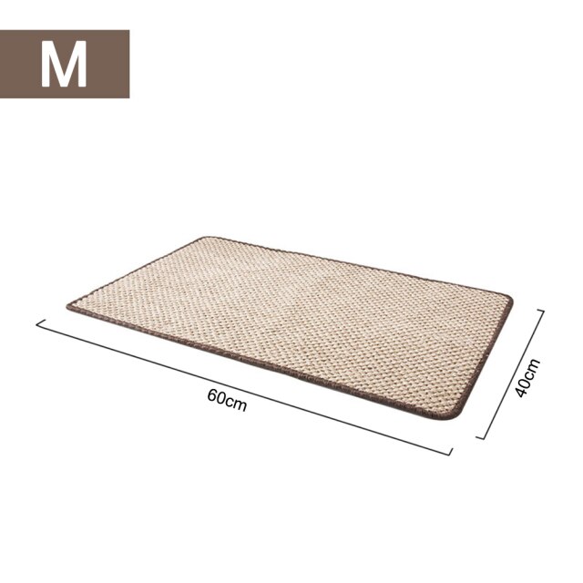 Cat Scratcher Sisal Mat Board Cat Scratch for Sharpen Nails Scraper Cats Tree Cat Toys Chair Table Sofa Mats Furniture Protector: m