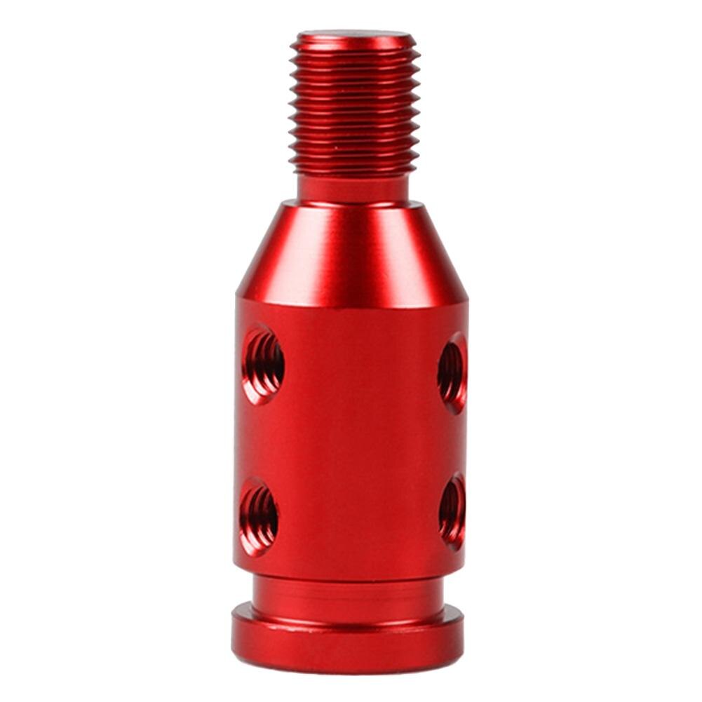 M10 x 1.5 Car Auto Universal Aluminum Gear Shift Knob Adapter Threaded Shifter Car Accessories Supplies Products: Red