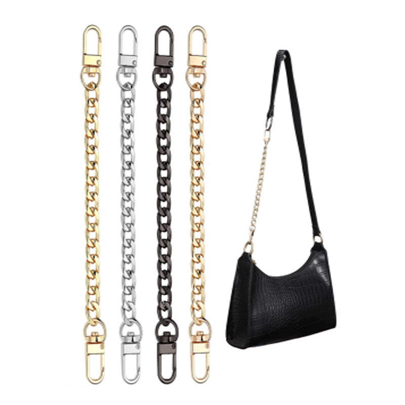 EquiBag-Accessoires de sangle JOBag, rallonge de 20cm, métal JOSolid, document DIY JOstrong or argent noir environnement