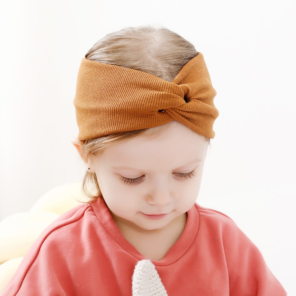 Leuke Baby Hoofdband Baby Meisjes Haar Accessoires Peuter Tulband Haarband Bows Accessoires Haak Muts Beanie Hoofddeksels: K