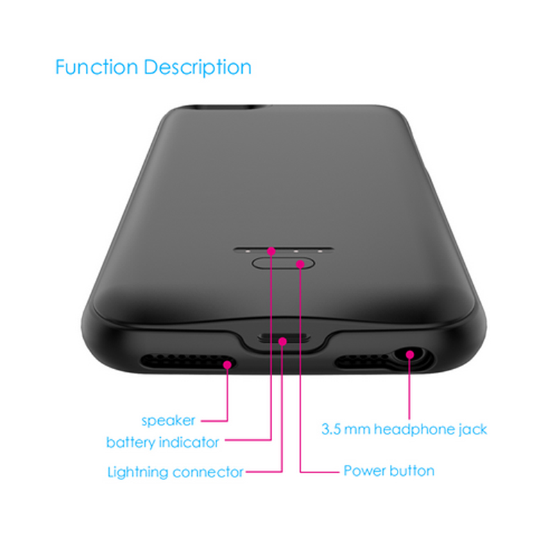 4000mah Battery Charger Case For Iphone Se 5se 5 5s Power Bank Charging Powerbank Case For Iphone 5 6 7 8 X Battery Case