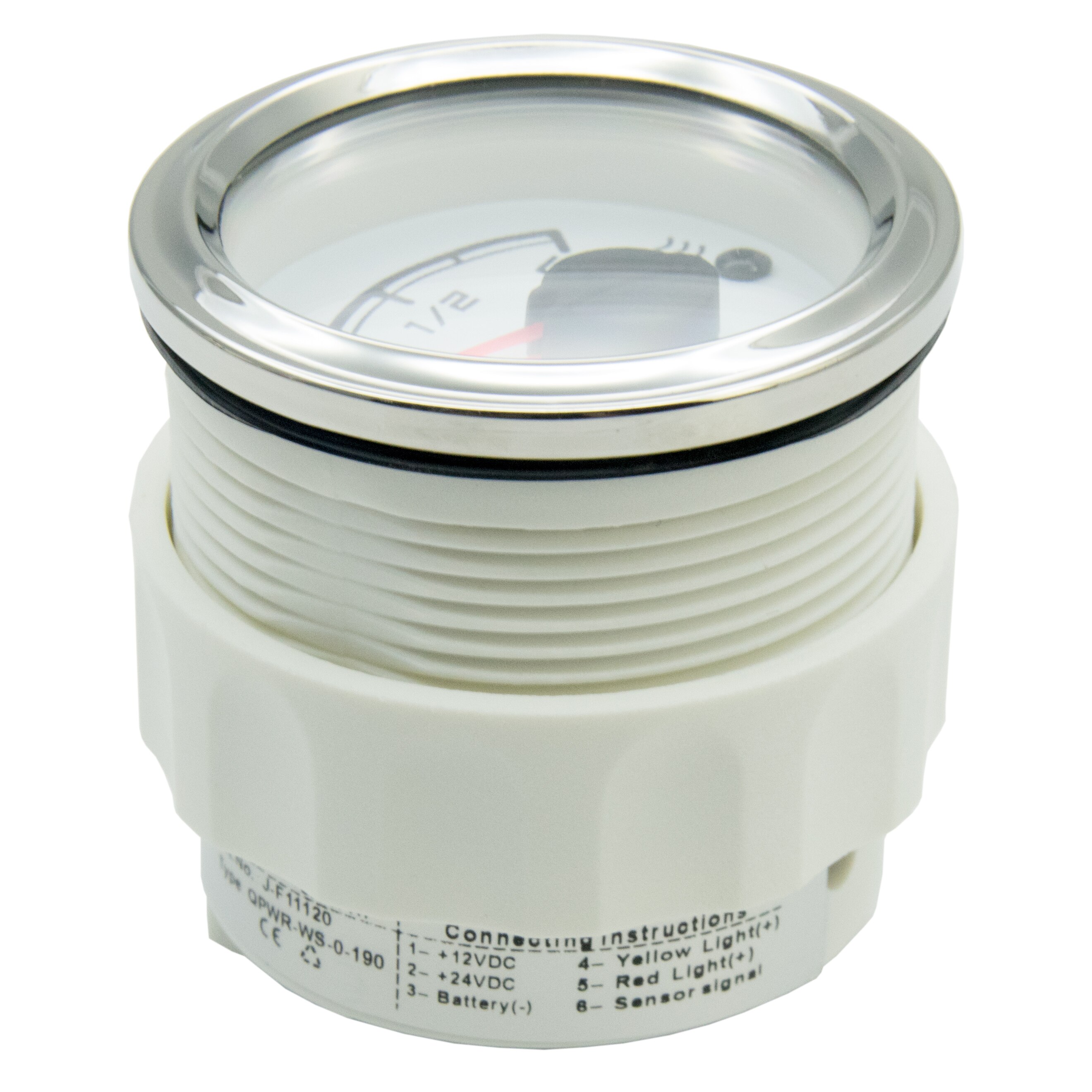 KUS Water Level Gauge Marine Boat Truck Water Tank Indicator White 52mm 0-190ohm