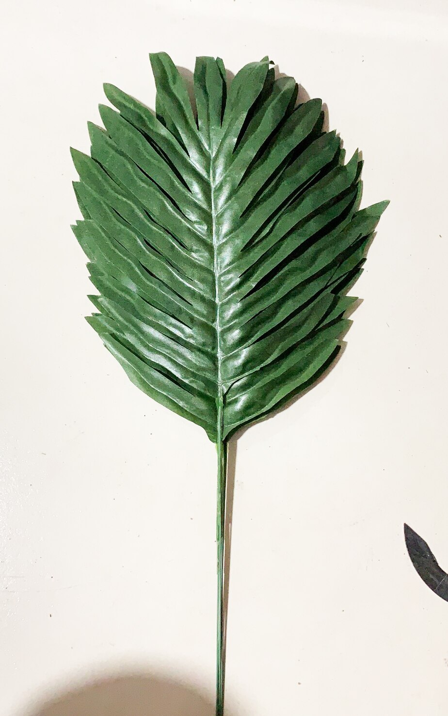 6 stk kunstige blade tropiske palmeblade simuleringsblade til luau temafest dekorationer gør-det-selv hjem havedekoration fotorekvisitter: Grøn 3