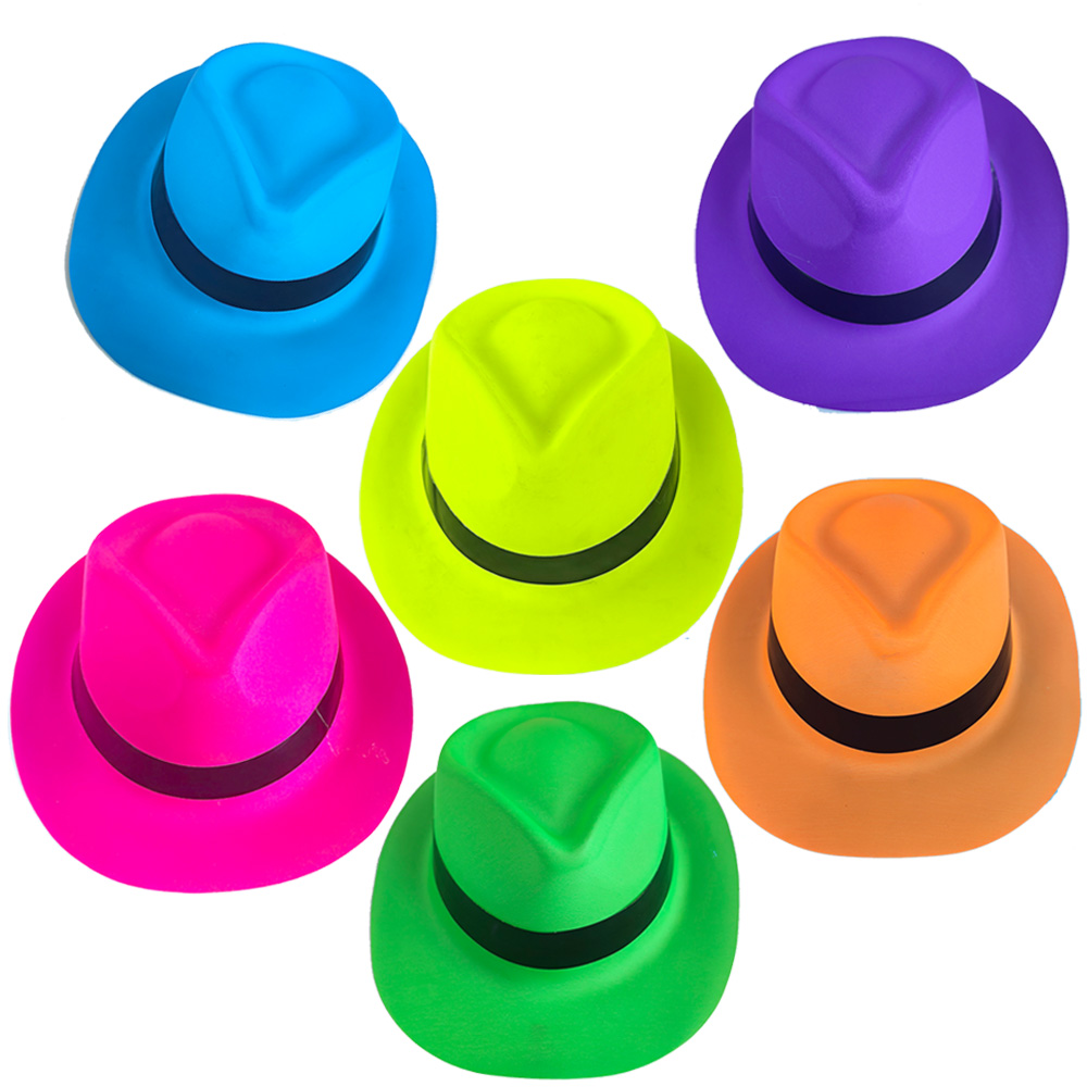 Lunettes à Obturateur en Plastique Fluorescent, Accessoires de ixd'Anniversaire, Chapeau et Gants Fluorescents, Lumière UV
